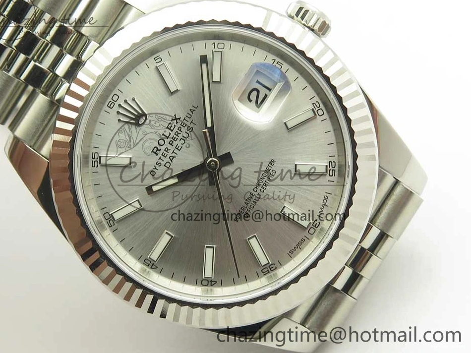 0109 Casual DateJust 41 126334 904L SS DJF 1:1 Best Edition Silver Dial on Jubilee Bracelet A 3298